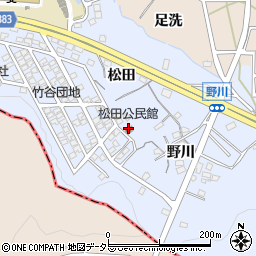 松田公民館周辺の地図