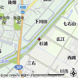 愛知県西尾市一色町開正（杉浦新田）周辺の地図