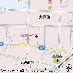 静岡県藤枝市大西町1丁目7周辺の地図
