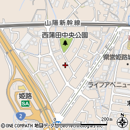 兵庫県姫路市広畑区西蒲田1651周辺の地図