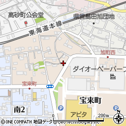 静岡県島田市宝来町6-27周辺の地図