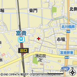 愛知県知多郡武豊町冨貴市場97周辺の地図