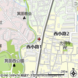 朝日新聞サービスアンカー箕面周辺の地図