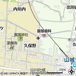 京都府城陽市奈島久保野1周辺の地図