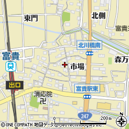 愛知県知多郡武豊町冨貴市場69周辺の地図