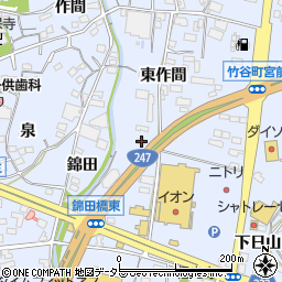 愛知県蒲郡市竹谷町松本7周辺の地図