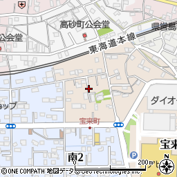 静岡県島田市宝来町2周辺の地図