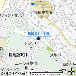長尾谷町１周辺の地図