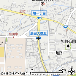 島田大橋北周辺の地図