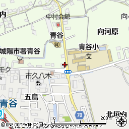 城陽警察署青谷交番周辺の地図