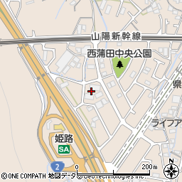 兵庫県姫路市広畑区西蒲田1661周辺の地図