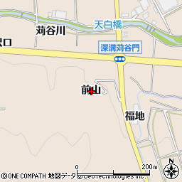 愛知県額田郡幸田町深溝前山周辺の地図
