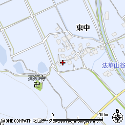 兵庫県加古川市志方町東中309周辺の地図