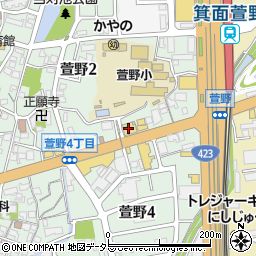 ＨａｎｓｈｉｎＢＭＷ　箕面支店周辺の地図