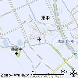 兵庫県加古川市志方町東中307周辺の地図