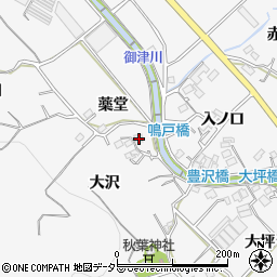 愛知県豊川市御津町豊沢薬堂26周辺の地図