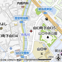 兵庫六甲農業協同組合　彩菜やまぐち周辺の地図