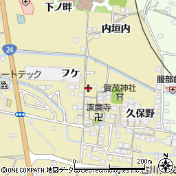 京都府城陽市奈島久保野97周辺の地図
