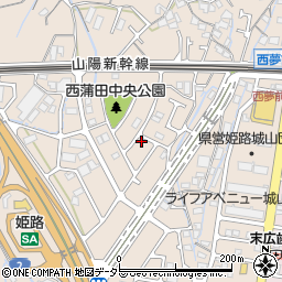 兵庫県姫路市広畑区西蒲田1622周辺の地図