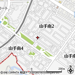 京都府京田辺市山手南周辺の地図