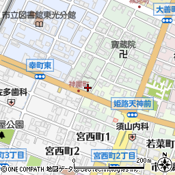 兵庫県姫路市神和町22周辺の地図