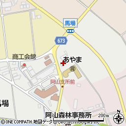 北伊勢上野信用金庫阿山町支店周辺の地図