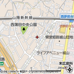 兵庫県姫路市広畑区西蒲田1600周辺の地図