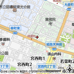 兵庫県姫路市神和町32周辺の地図
