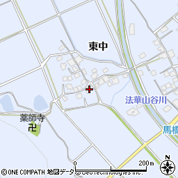 兵庫県加古川市志方町東中305周辺の地図