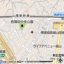 兵庫県姫路市広畑区西蒲田1599周辺の地図