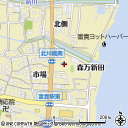 愛知県知多郡武豊町冨貴市場1周辺の地図