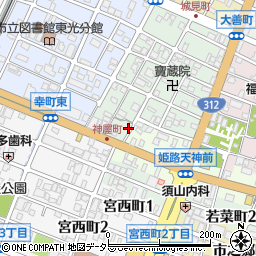 兵庫県姫路市神和町31周辺の地図