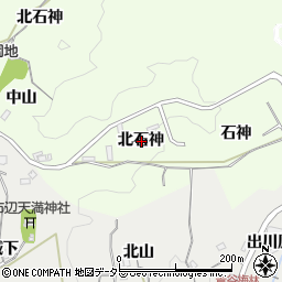 京都府城陽市中北石神周辺の地図