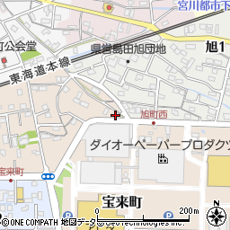 静岡県島田市宝来町6-13周辺の地図