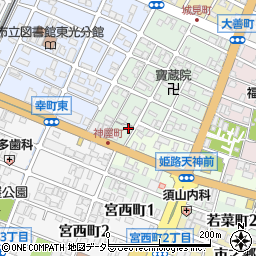 兵庫県姫路市神和町28周辺の地図