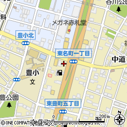 愛知県豊川市谷川町（西浦）周辺の地図
