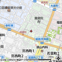 兵庫県姫路市神和町19周辺の地図