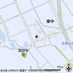 兵庫県加古川市志方町（東中）周辺の地図