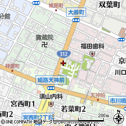 神屋天神社周辺の地図