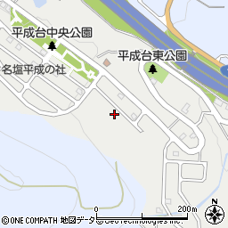 兵庫県西宮市名塩平成台25-14周辺の地図