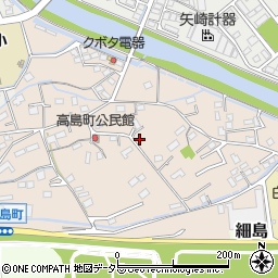 静岡県島田市高島町周辺の地図