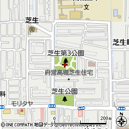 大阪府高槻市芝生町2丁目31周辺の地図