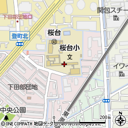 高槻市立桜台小学校周辺の地図