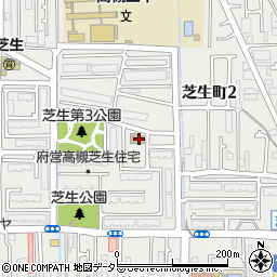 大阪府高槻市芝生町2丁目周辺の地図
