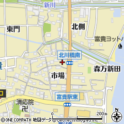 愛知県知多郡武豊町冨貴市場40周辺の地図