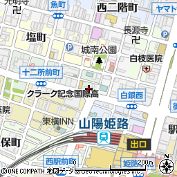 兵庫県姫路市十二所前町7周辺の地図