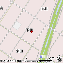愛知県豊橋市賀茂町下佃周辺の地図