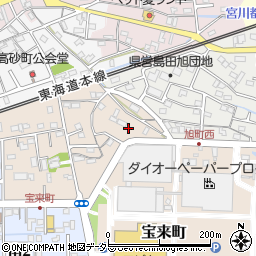 静岡県島田市宝来町6周辺の地図