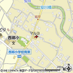 愛知県豊橋市石巻萩平町城脇周辺の地図