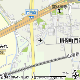 兵庫県たつの市揖保町門前158周辺の地図
